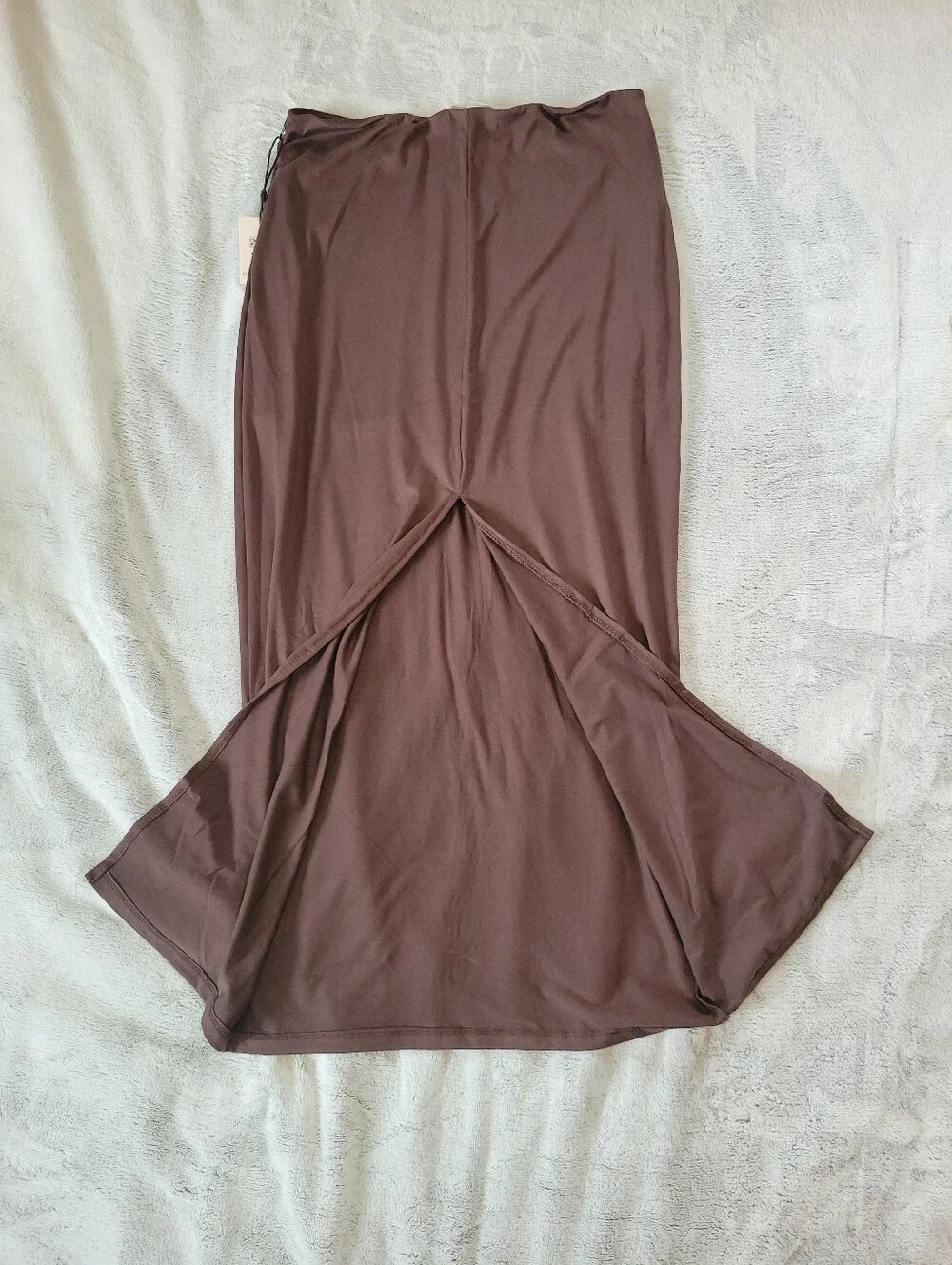 Sincerely Jules Womens Large Brown Bodycon Maxi Skirt Boho Chic Festival Concert